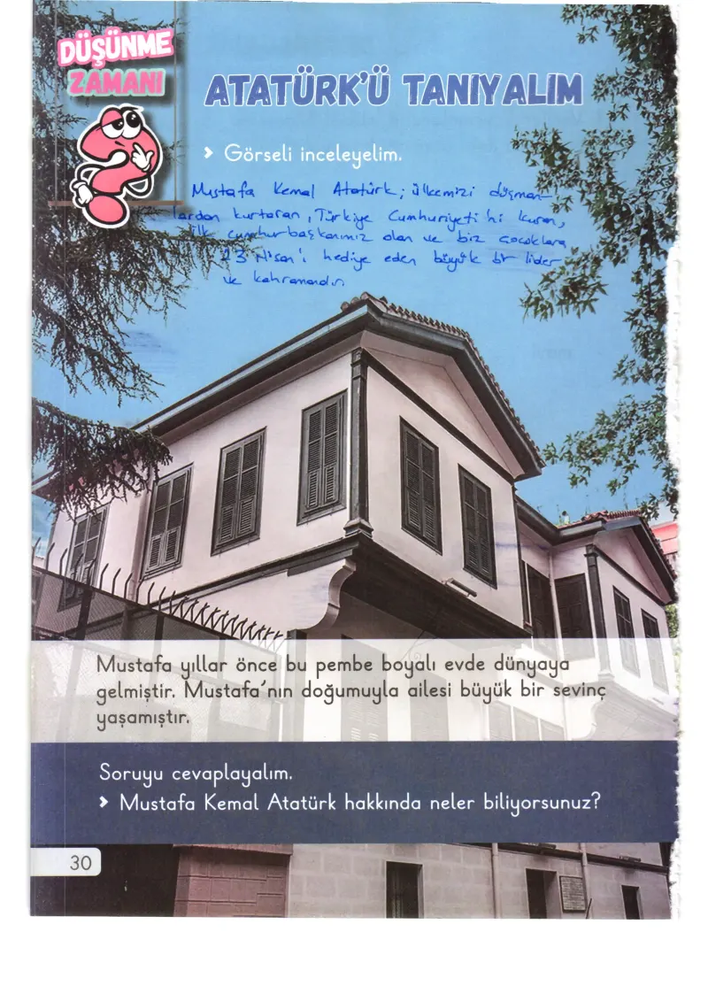 1. Sınıf Hayat Bilgisi Ders Kitabı Cevapları Meb Yayınları 2. Kitap Sayfa 30 Çözüm Görseli
