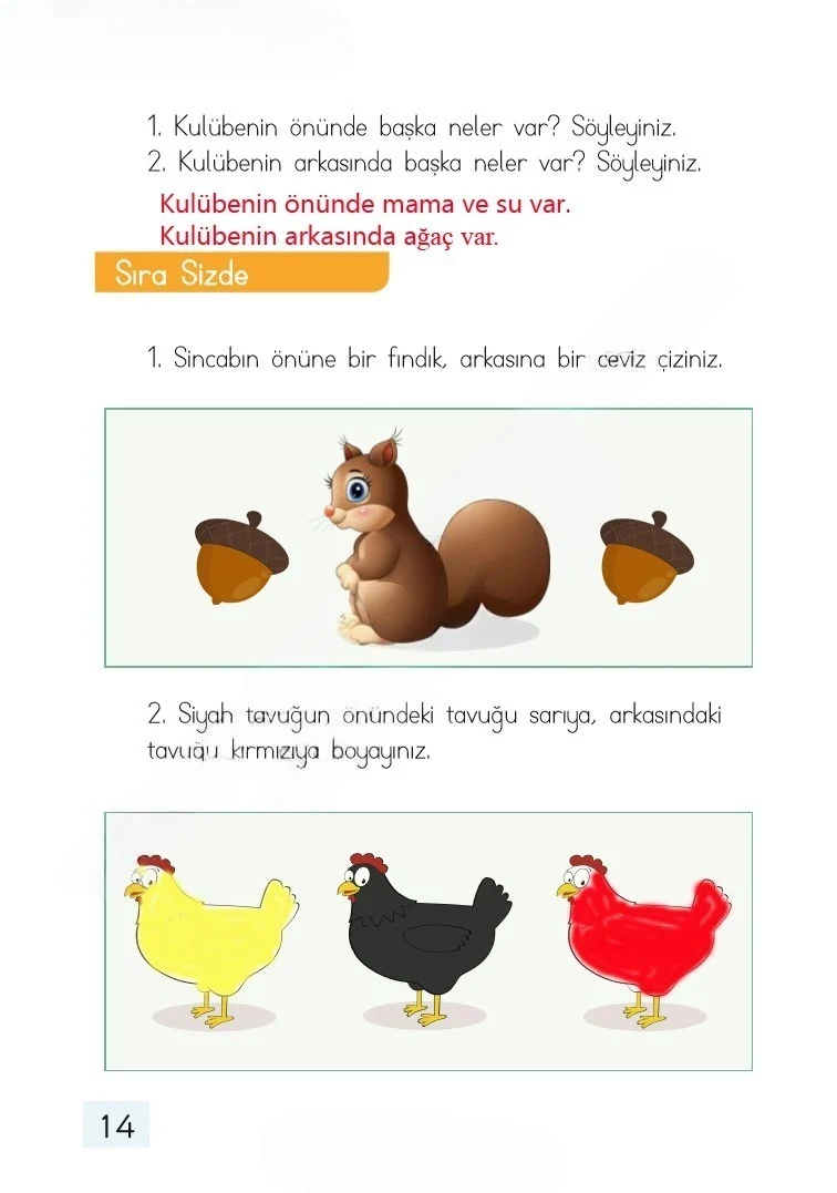 1. Sınıf Matematik Ders Kitabı Cevapları Dizin Yayıncılık Sayfa 14 Çözüm Görseli