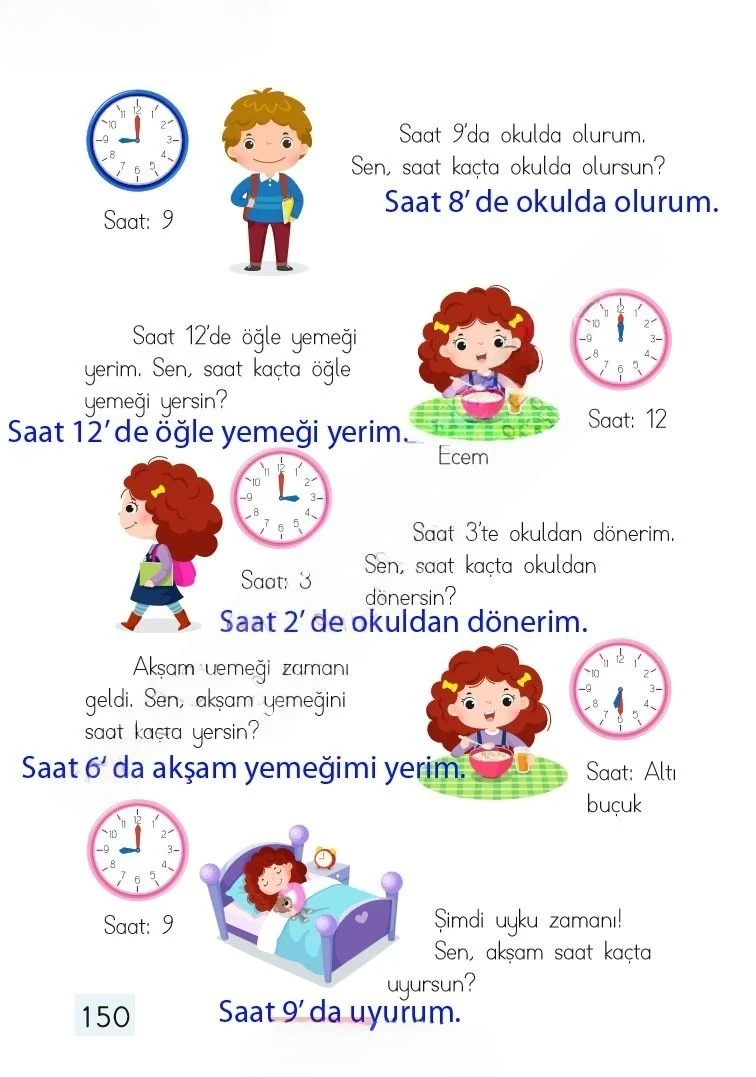 1. Sınıf Matematik Ders Kitabı Cevapları Dizin Yayıncılık Sayfa 150 Çözüm Görseli