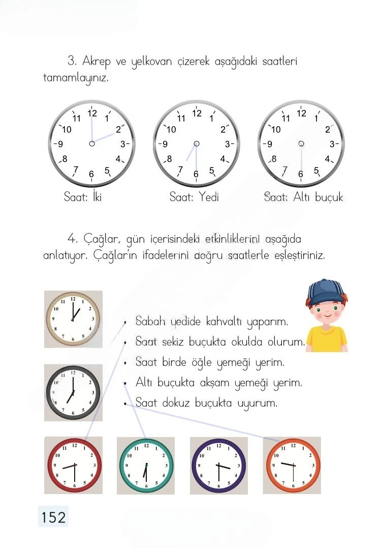 1. Sınıf Matematik Ders Kitabı Cevapları Dizin Yayıncılık Sayfa 152 Çözüm Görseli