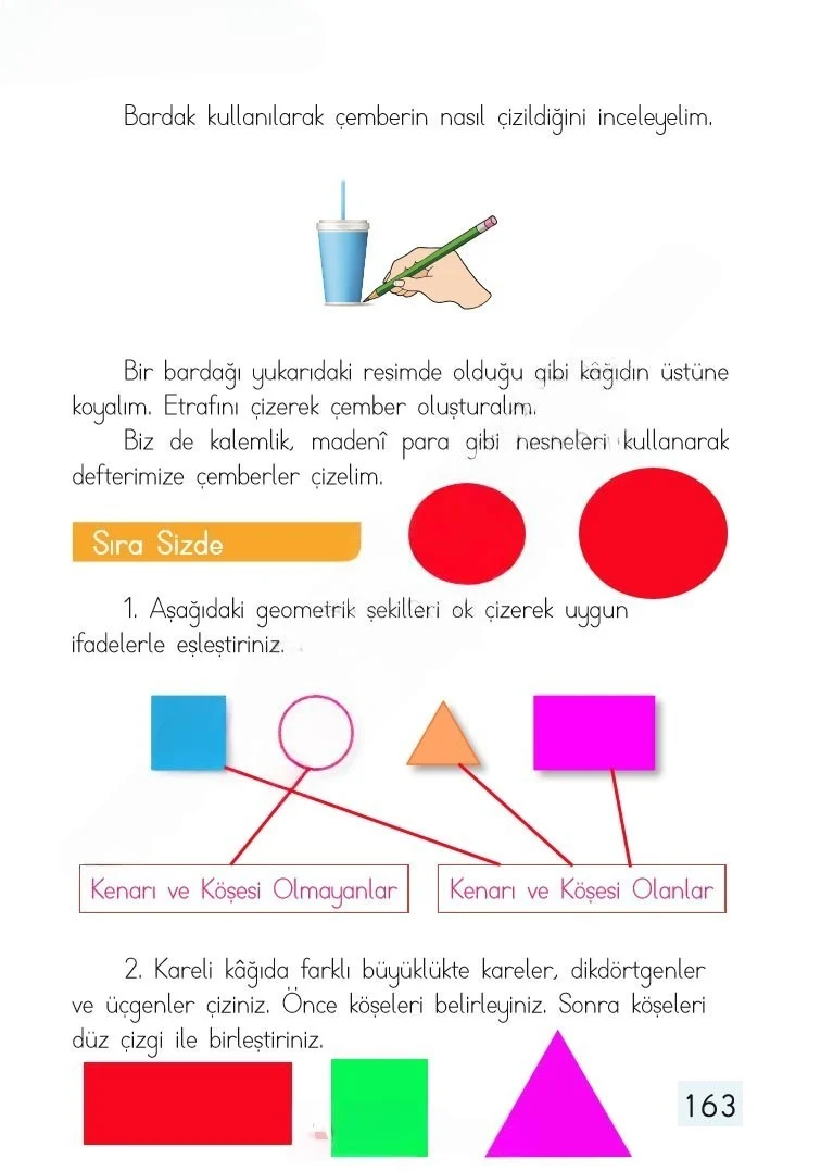 1. Sınıf Matematik Ders Kitabı Cevapları Dizin Yayıncılık Sayfa 163 Çözüm Görseli