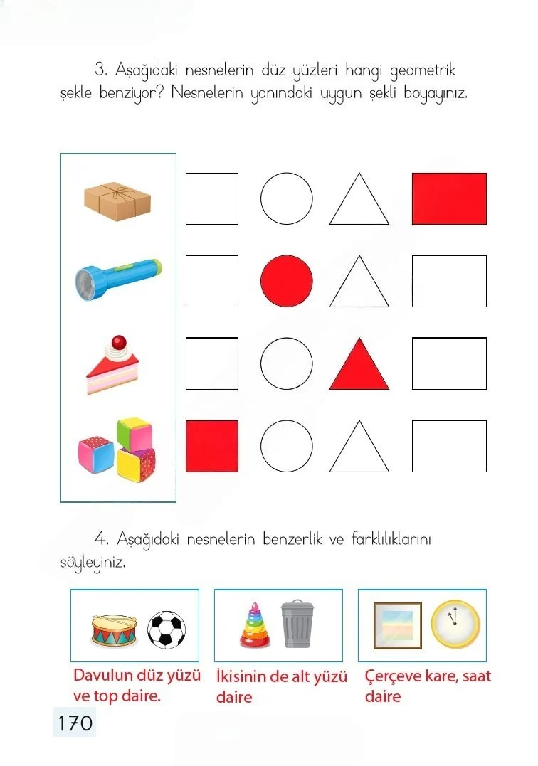 1. Sınıf Matematik Ders Kitabı Cevapları Dizin Yayıncılık Sayfa 170 Çözüm Görseli