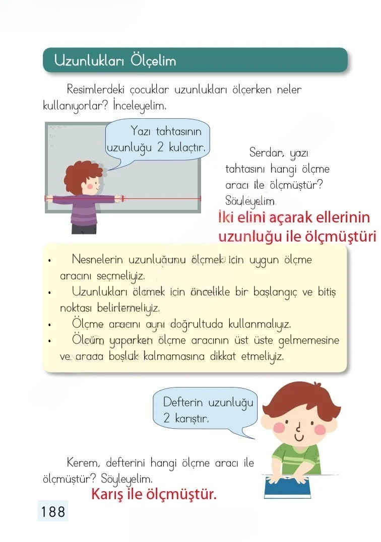 1. Sınıf Matematik Ders Kitabı Cevapları Dizin Yayıncılık Sayfa 188 Çözüm Görseli