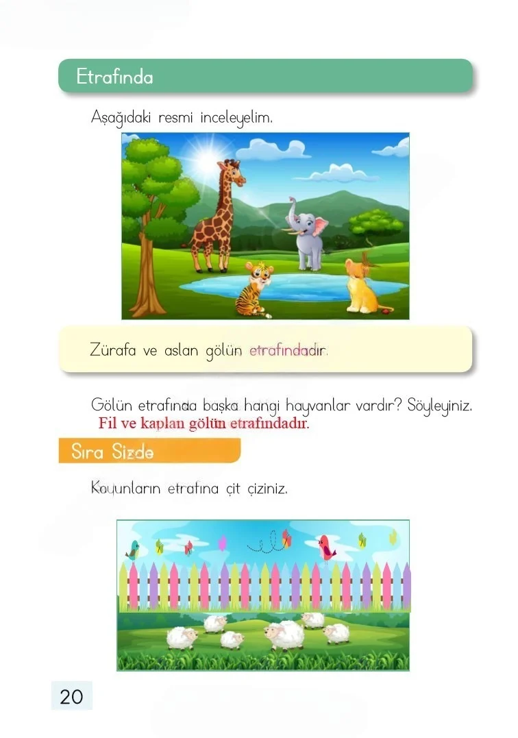 1. Sınıf Matematik Ders Kitabı Cevapları Dizin Yayıncılık Sayfa 20 Çözüm Görseli