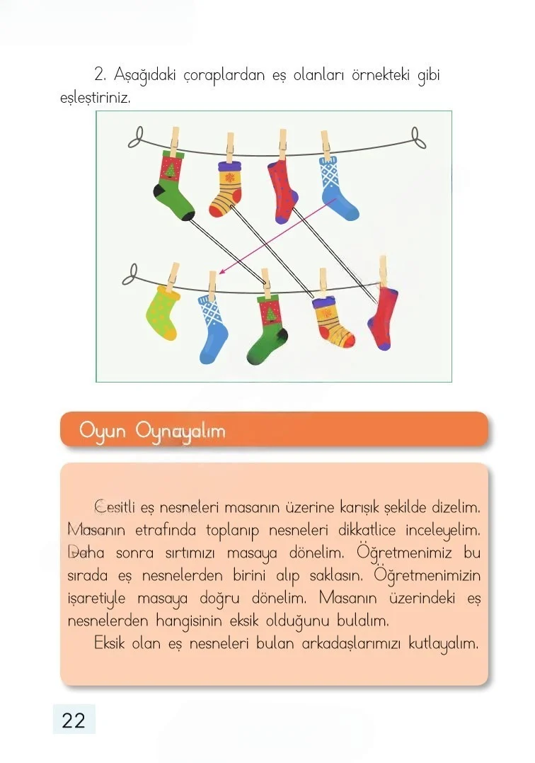 1. Sınıf Matematik Ders Kitabı Cevapları Dizin Yayıncılık Sayfa 22 Çözüm Görseli