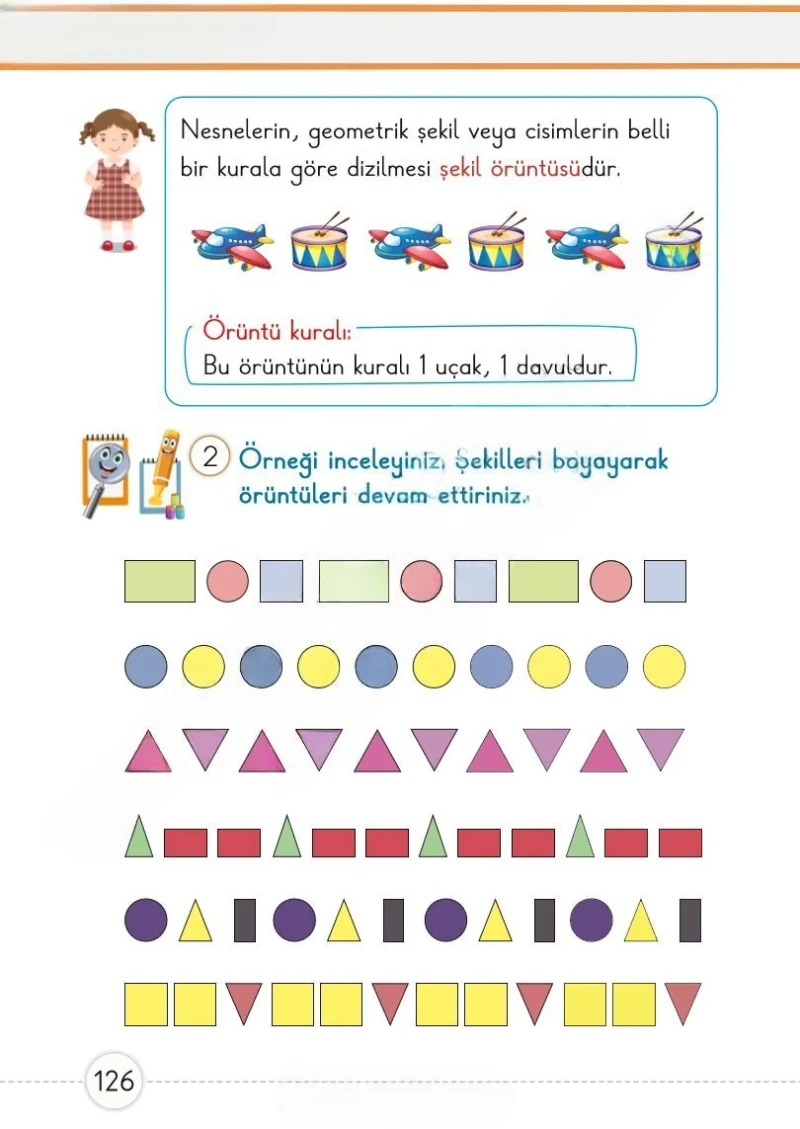 1. Sınıf Matematik Ders Kitabı Cevapları Meb Yayınları 1. Kitap Sayfa 126 Çözüm Görseli