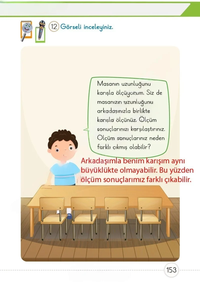 1. Sınıf Matematik Ders Kitabı Cevapları Meb Yayınları 1. Kitap Sayfa 153 Çözüm Görseli