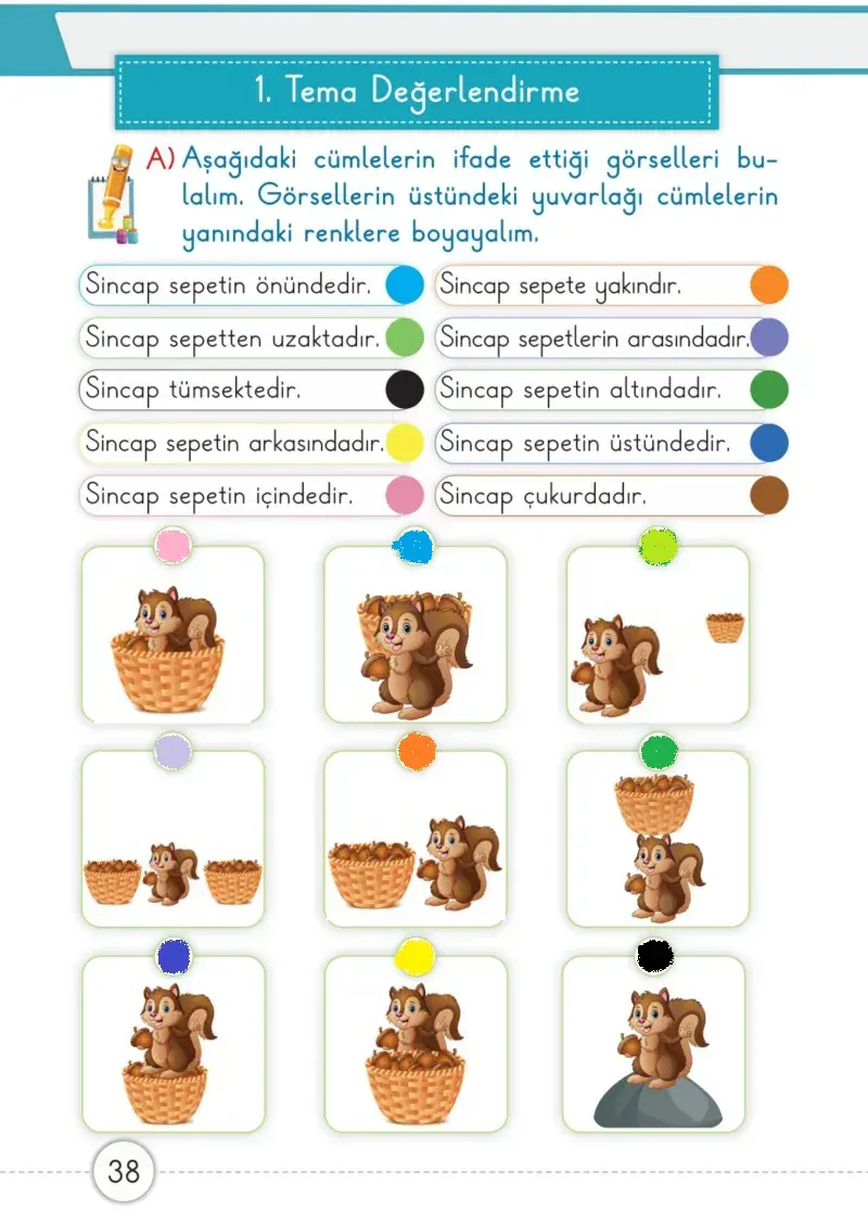 1. Sınıf Matematik Ders Kitabı Cevapları Meb Yayınları 1. Kitap Sayfa 38 Çözüm Görseli