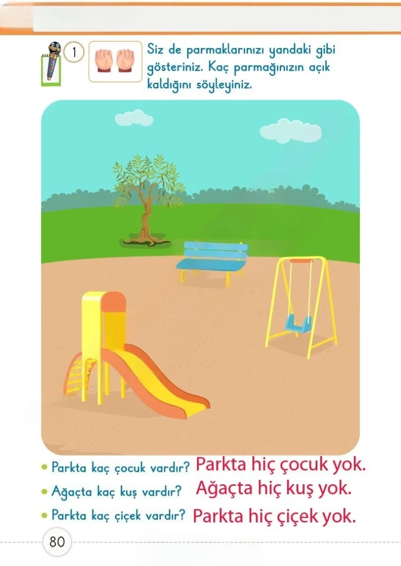 1. Sınıf Matematik Ders Kitabı Cevapları Meb Yayınları 1. Kitap Sayfa 80 Çözüm Görseli