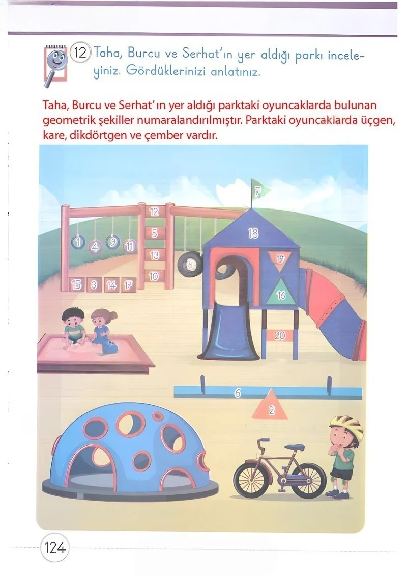 1. Sınıf Matematik Ders Kitabı Cevapları Meb Yayınları 2. Kitap Sayfa 124 Çözüm Görseli