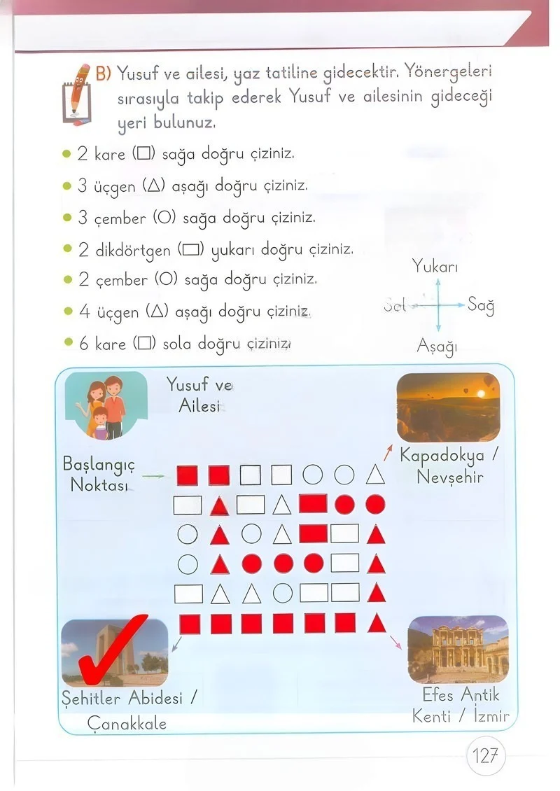 1. Sınıf Matematik Ders Kitabı Cevapları Meb Yayınları 2. Kitap Sayfa 127 Çözüm Görseli
