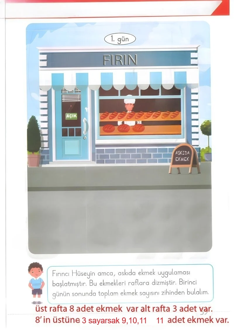 1. Sınıf Matematik Ders Kitabı Cevapları Meb Yayınları 2. Kitap Sayfa 59 Çözüm Görseli