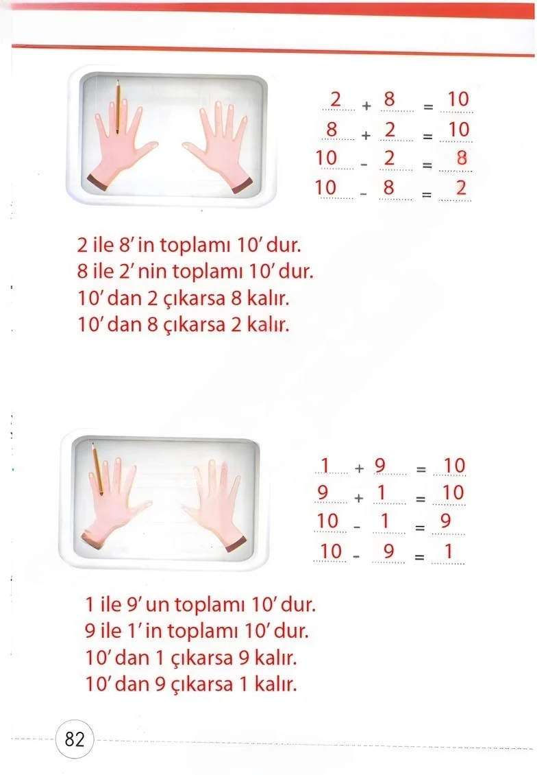1. Sınıf Matematik Ders Kitabı Cevapları Meb Yayınları 2. Kitap Sayfa 82 Çözüm Görseli