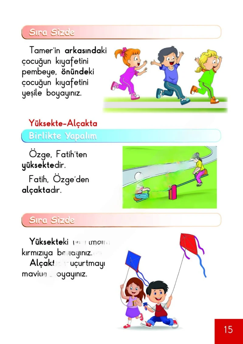 1. Sınıf Matematik Ders Kitabı Cevapları Meb Yayınları Sayfa 15 Çözüm Görseli