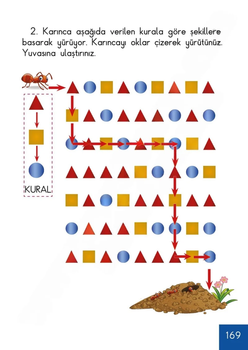 1. Sınıf Matematik Ders Kitabı Cevapları Meb Yayınları Sayfa 169 Çözüm Görseli