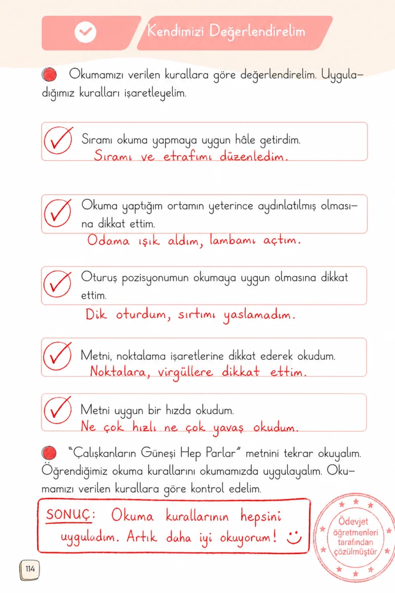 1. Sınıf Türkçe Ders Kitabı Cevapları Meb Yayınları 2. Kitap Sayfa 114 Çözüm Görseli