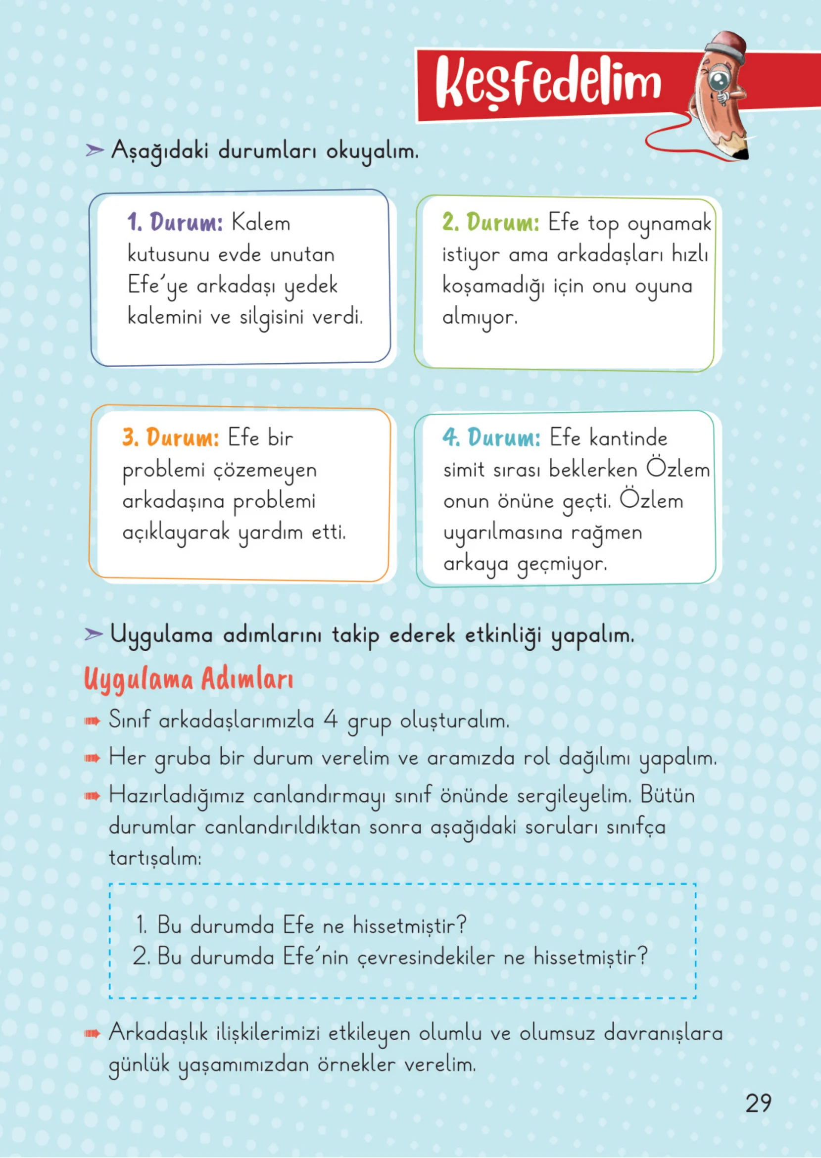 2. Sınıf Hayat Bilgisi Ders Kitabı Cevapları Meb Yayınları 1. Kitap Sayfa 29