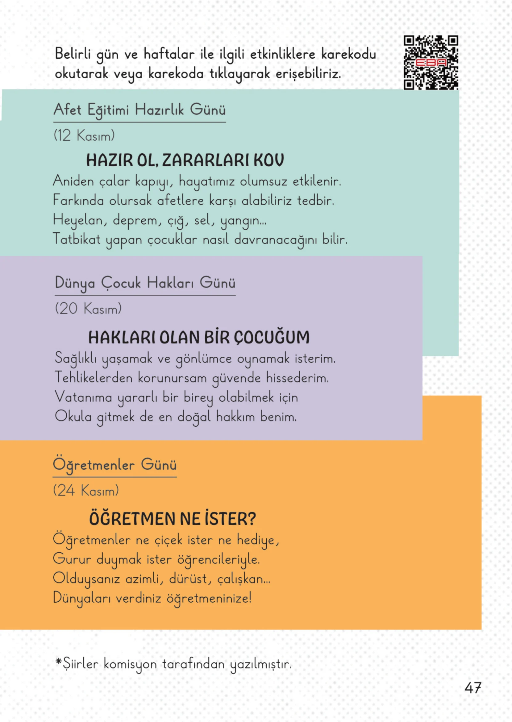 2. Sınıf Hayat Bilgisi Ders Kitabı Cevapları Meb Yayınları 1. Kitap Sayfa 47