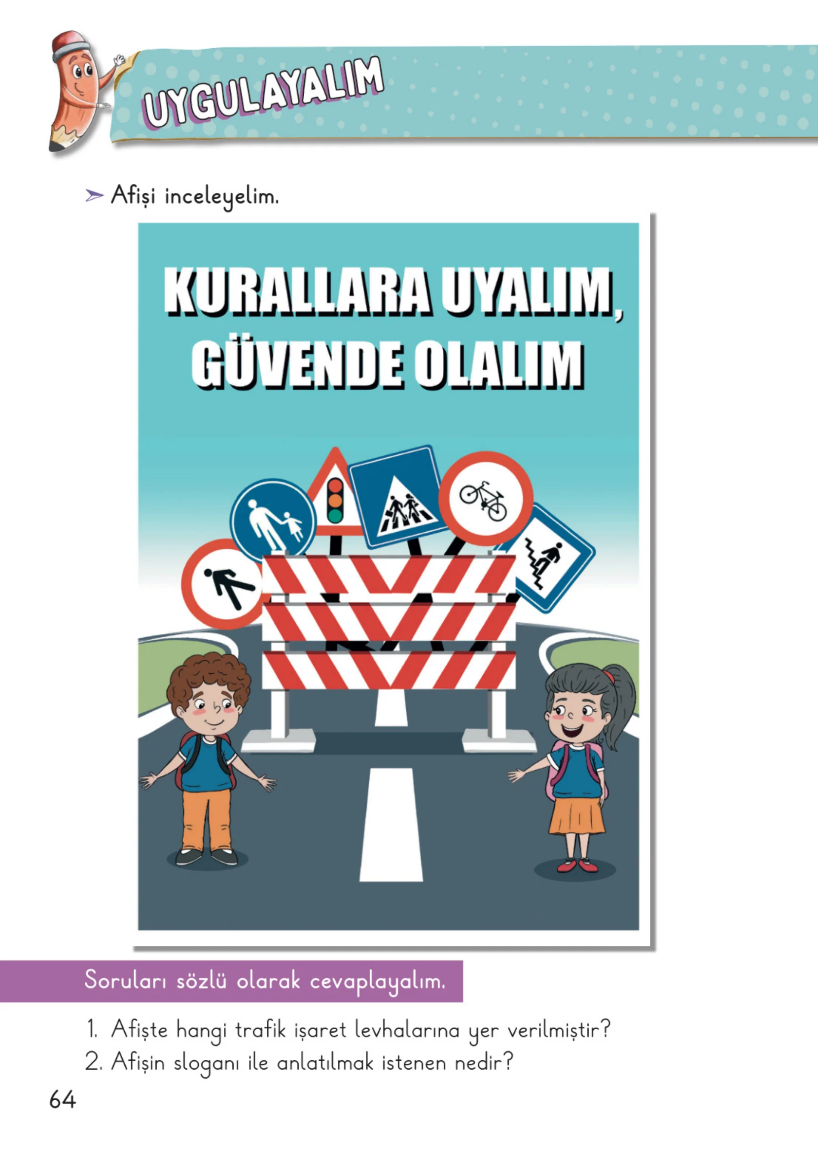 2. Sınıf Hayat Bilgisi Ders Kitabı Cevapları Meb Yayınları 1. Kitap Sayfa 64