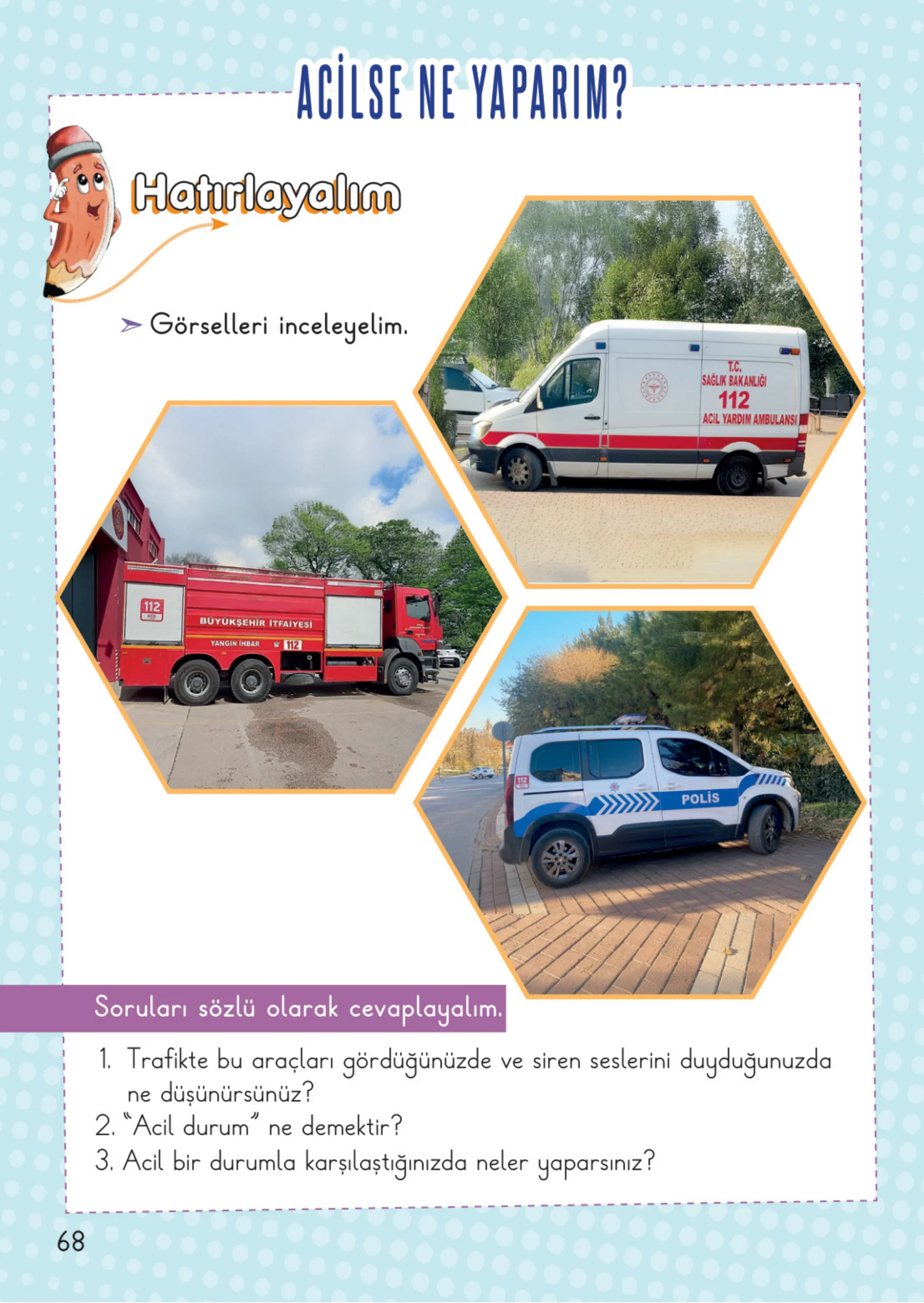 2. Sınıf Hayat Bilgisi Ders Kitabı Cevapları Meb Yayınları 1. Kitap Sayfa 68