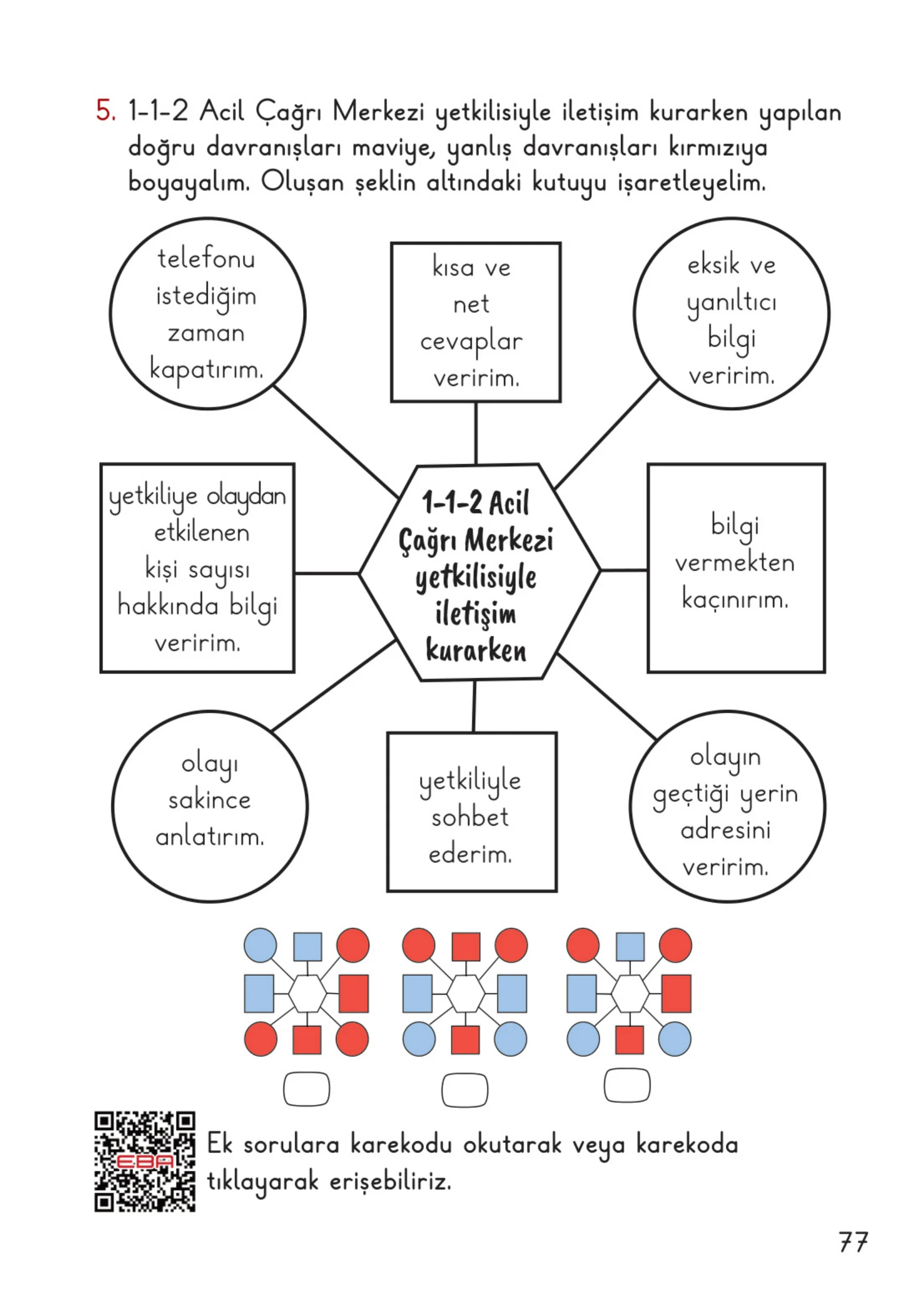 2. Sınıf Hayat Bilgisi Ders Kitabı Cevapları Meb Yayınları 1. Kitap Sayfa 77