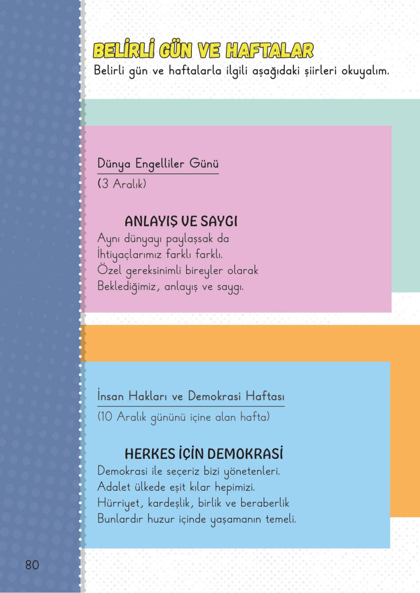 2. Sınıf Hayat Bilgisi Ders Kitabı Cevapları Meb Yayınları 1. Kitap Sayfa 80
