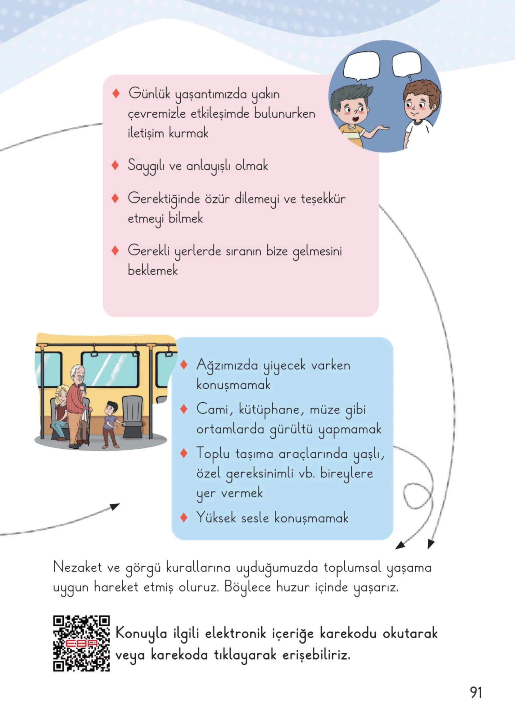 2. Sınıf Hayat Bilgisi Ders Kitabı Cevapları Meb Yayınları 1. Kitap Sayfa 91