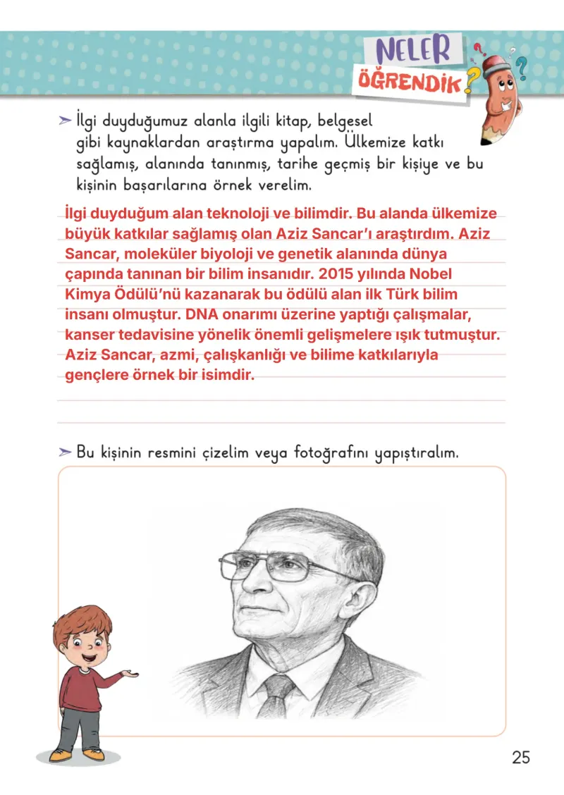 2. Sınıf Hayat Bilgisi Ders Kitabı Cevapları Meb Yayınları 1. Kitap Sayfa 25 Çözüm Görseli
