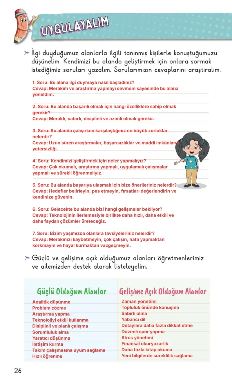 2. Sınıf Hayat Bilgisi Ders Kitabı Cevapları Meb Yayınları 1. Kitap Sayfa 26 Çözüm Görseli