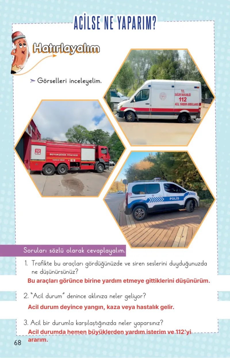 2. Sınıf Hayat Bilgisi Ders Kitabı Cevapları Meb Yayınları 1. Kitap Sayfa 68 Çözüm Görseli