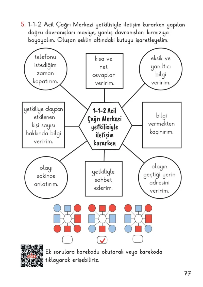 2. Sınıf Hayat Bilgisi Ders Kitabı Cevapları Meb Yayınları 1. Kitap Sayfa 77 Çözüm Görseli