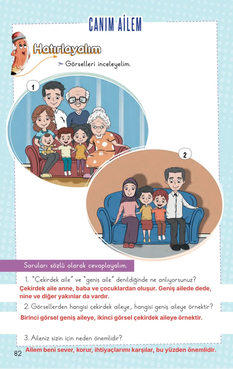2. Sınıf Hayat Bilgisi Ders Kitabı Cevapları Meb Yayınları 1. Kitap Sayfa 82 Çözüm Görseli