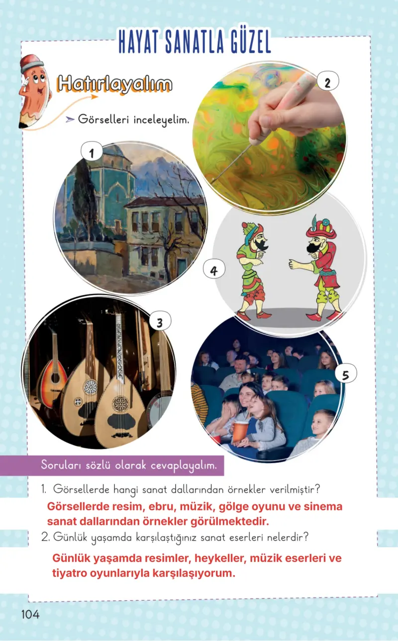 2. Sınıf Hayat Bilgisi Ders Kitabı Cevapları Meb Yayınları 2. Kitap Sayfa 104 Çözüm Görseli