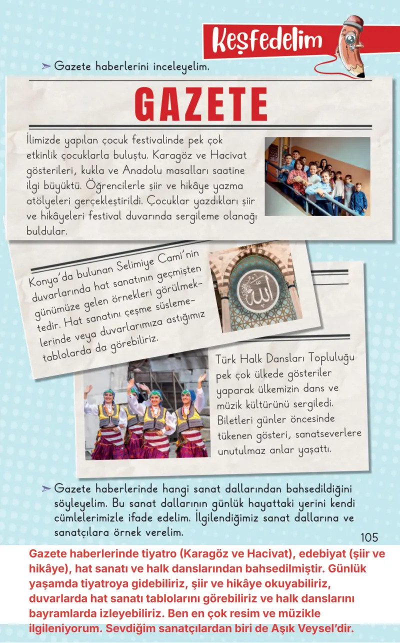 2. Sınıf Hayat Bilgisi Ders Kitabı Cevapları Meb Yayınları 2. Kitap Sayfa 105 Çözüm Görseli