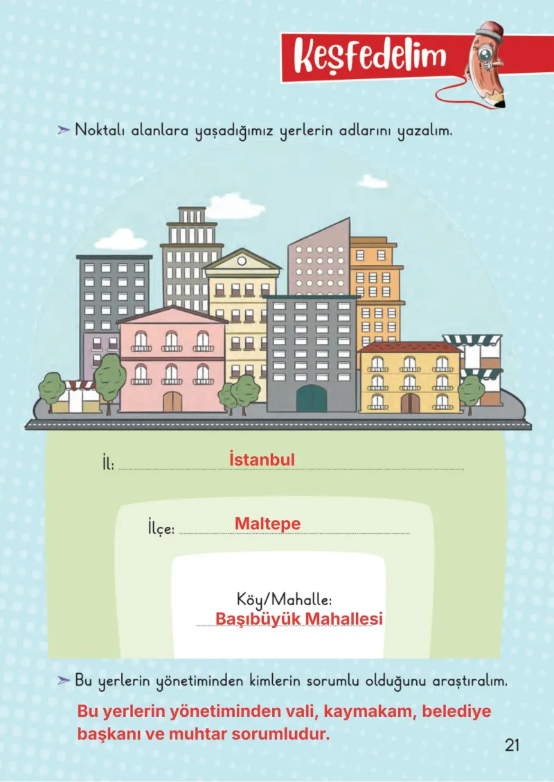 2. Sınıf Hayat Bilgisi Ders Kitabı Cevapları Meb Yayınları 2. Kitap Sayfa 21 Çözüm Görseli