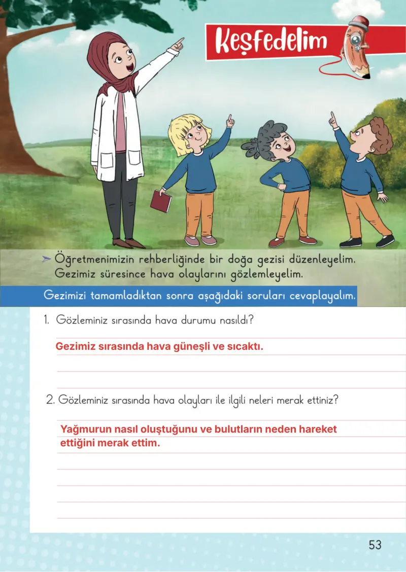 2. Sınıf Hayat Bilgisi Ders Kitabı Cevapları Meb Yayınları 2. Kitap Sayfa 53 Çözüm Görseli