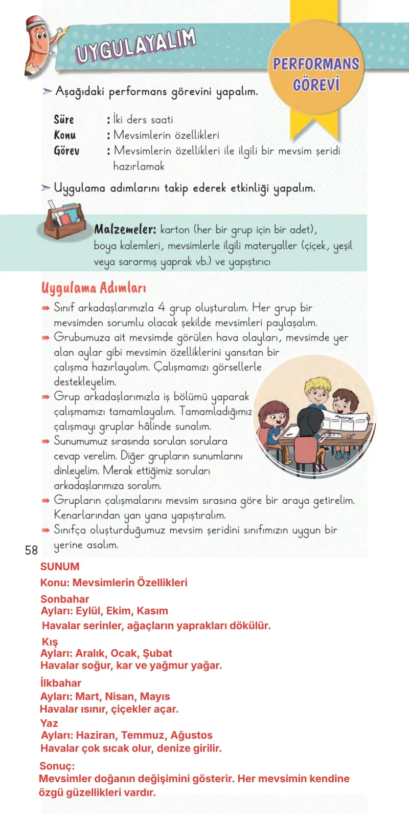 2. Sınıf Hayat Bilgisi Ders Kitabı Cevapları Meb Yayınları 2. Kitap Sayfa 58 Çözüm Görseli