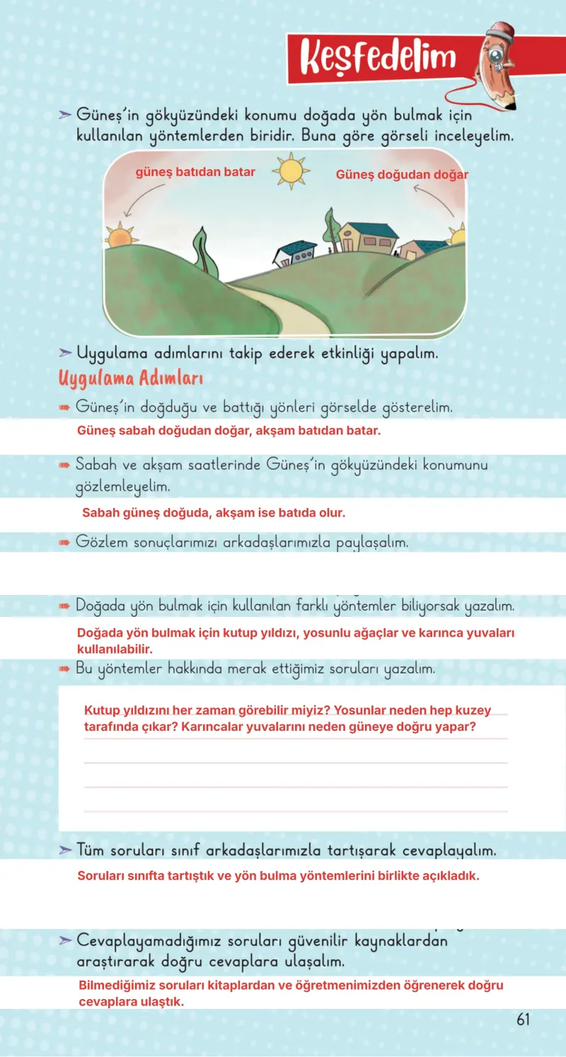 2. Sınıf Hayat Bilgisi Ders Kitabı Cevapları Meb Yayınları 2. Kitap Sayfa 61 Çözüm Görseli