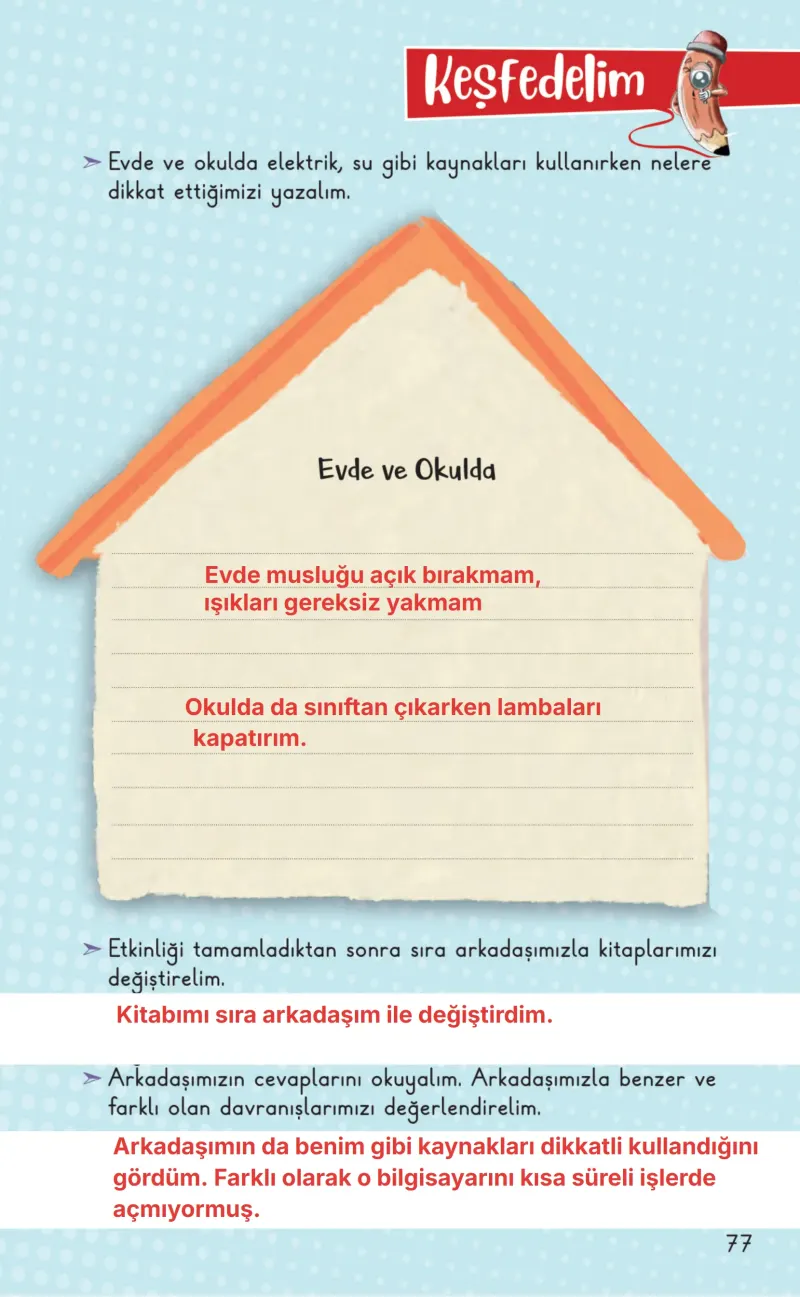 2. Sınıf Hayat Bilgisi Ders Kitabı Cevapları Meb Yayınları 2. Kitap Sayfa 77 Çözüm Görseli