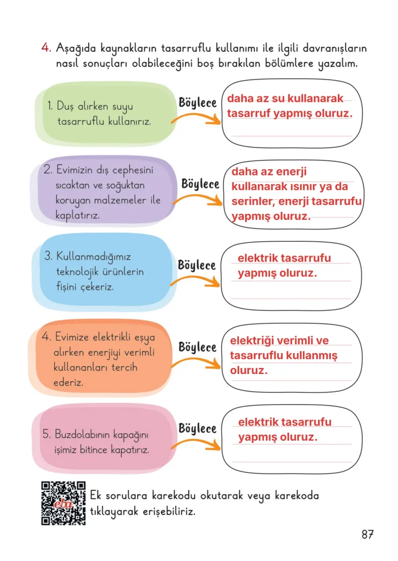 2. Sınıf Hayat Bilgisi Ders Kitabı Cevapları Meb Yayınları 2. Kitap Sayfa 87 Çözüm Görseli