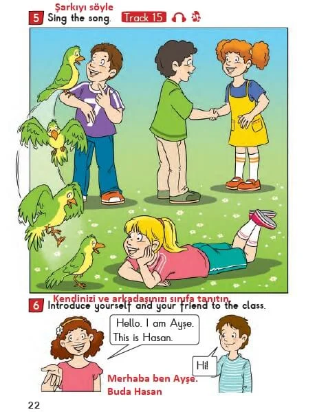 2. Sınıf İngilizce Ders Kitabı Cevapları Bilim ve Kültür Yayınları Sayfa 22 Çözüm Görseli