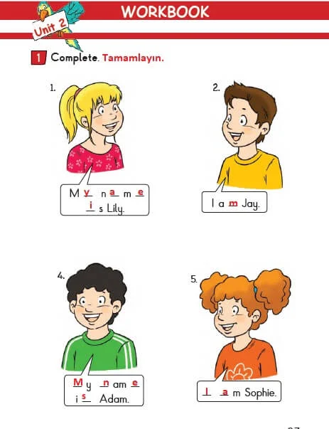 2. Sınıf İngilizce Ders Kitabı Cevapları Bilim ve Kültür Yayınları Sayfa 27 Çözüm Görseli