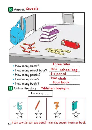 2. Sınıf İngilizce Ders Kitabı Cevapları Bilim ve Kültür Yayınları Sayfa 60 Çözüm Görseli