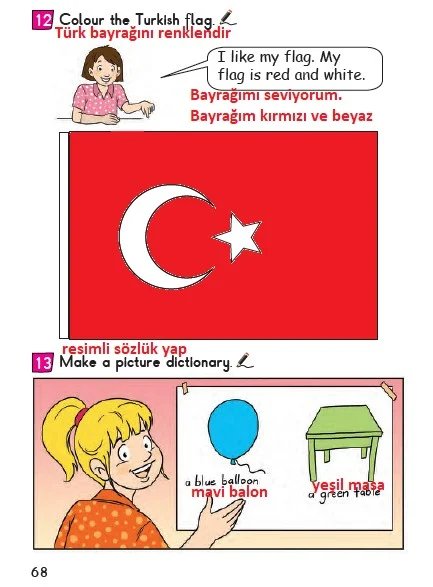 2. Sınıf İngilizce Ders Kitabı Cevapları Bilim ve Kültür Yayınları Sayfa 68 Çözüm Görseli