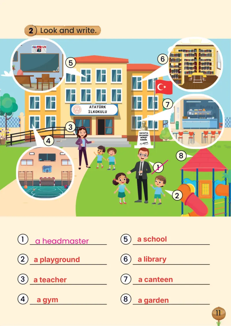2. Sınıf İngilizce Ders Kitabı Cevapları Meb Yayınları Çalışma Kitabı Sayfa 11 Çözüm Görseli