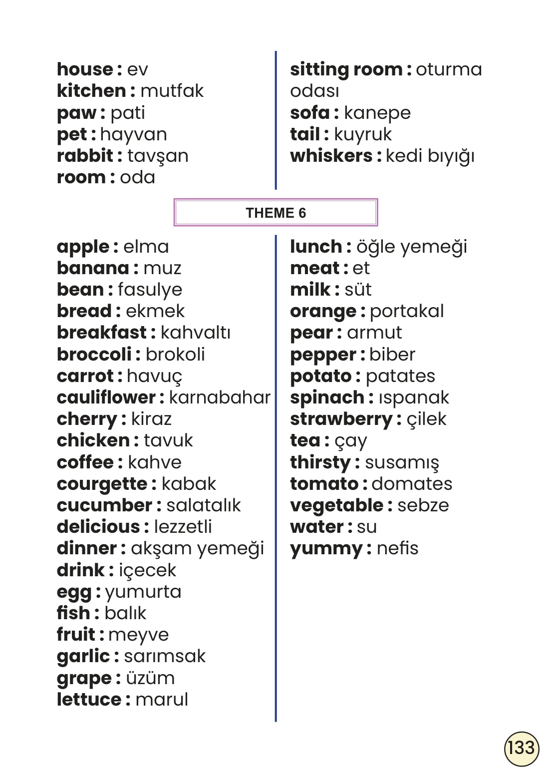 2. Sınıf İngilizce Ders Kitabı Cevapları Meb Yayınları Sayfa 133
