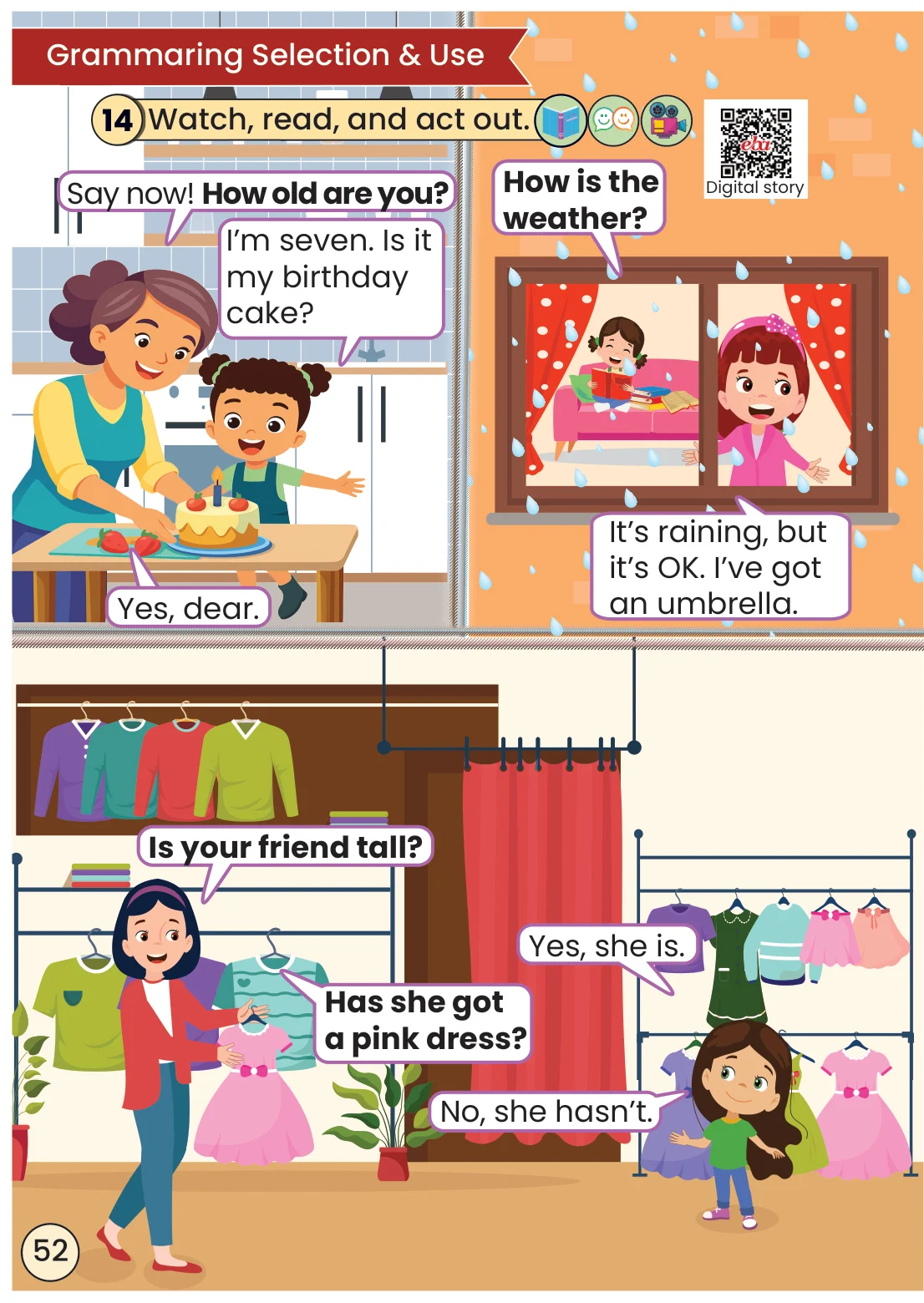 2. Sınıf İngilizce Ders Kitabı Cevapları Meb Yayınları Sayfa 52