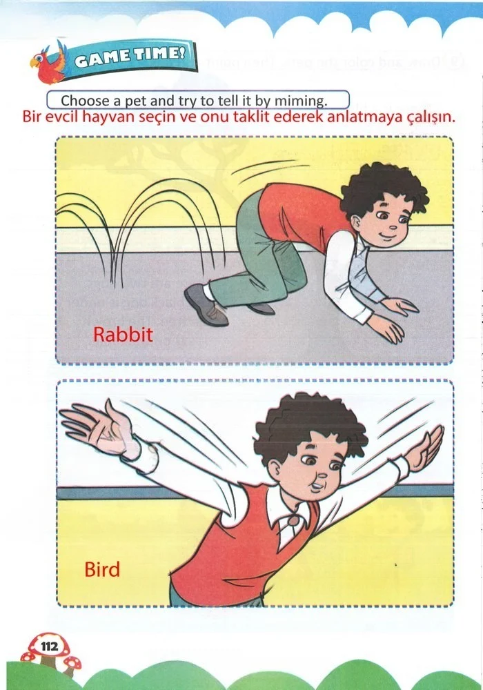 2. Sınıf İngilizce Ders Kitabı Cevapları Sözcü Yayıncılık Sayfa 112 Çözüm Görseli