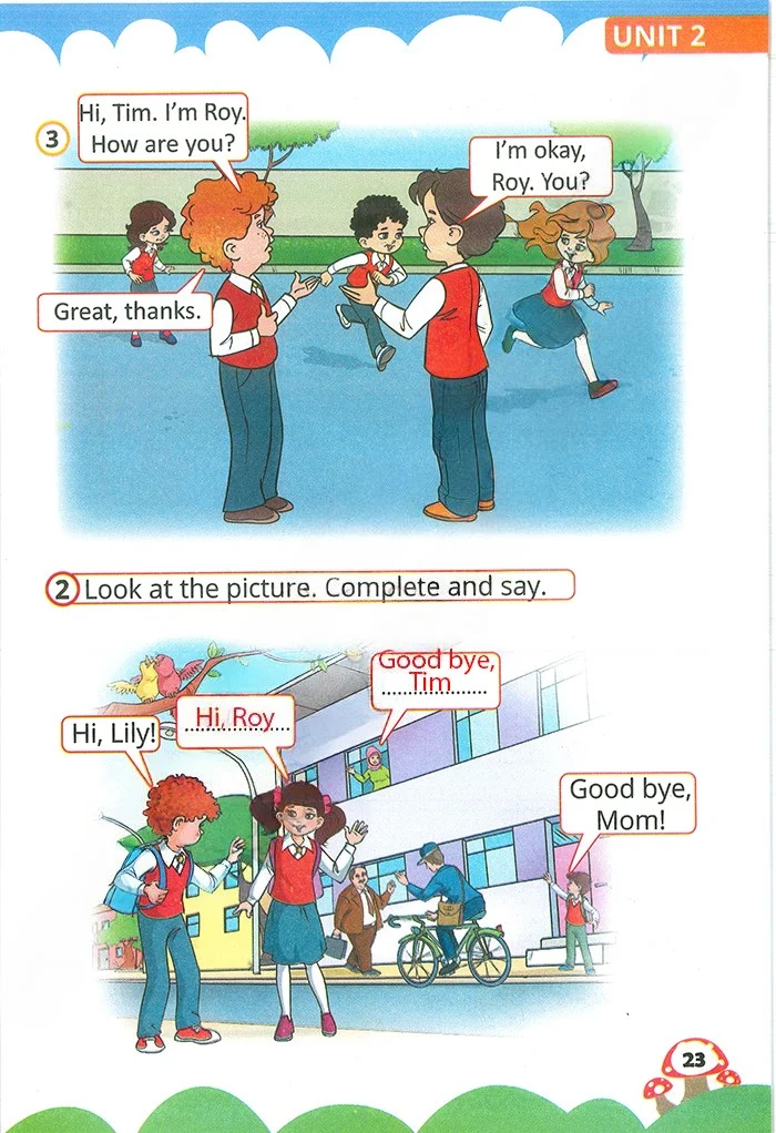 2. Sınıf İngilizce Ders Kitabı Cevapları Sözcü Yayıncılık Sayfa 23 Çözüm Görseli