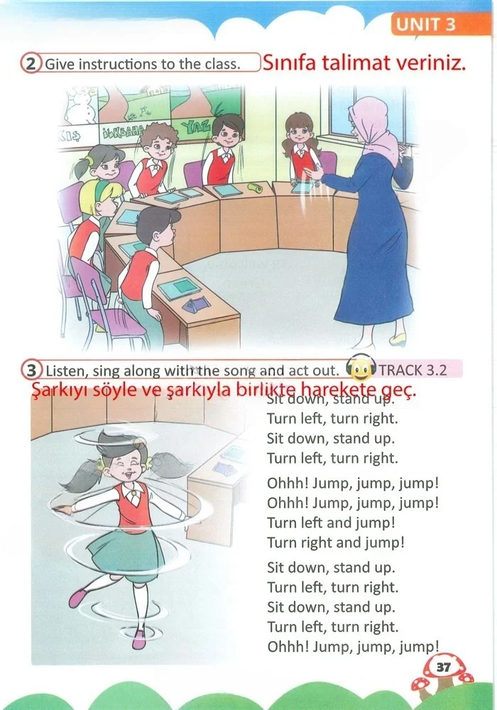 2. Sınıf İngilizce Ders Kitabı Cevapları Sözcü Yayıncılık Sayfa 37 Çözüm Görseli